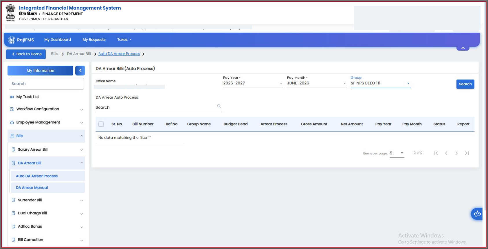 Step 6: Search Criteria Form